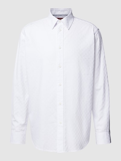 Esprit Collection Koszula biznesowa o kroju regular fit ze wzorem w kratę Biały 2