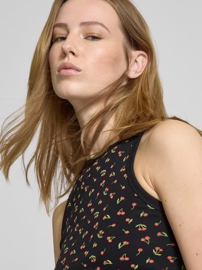 Review Tanktop mit gerippten Abschlüssen Black 3