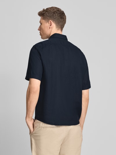 Marc O'Polo Regular Fit Freizeithemd aus reinem Leinen Dunkelblau 5