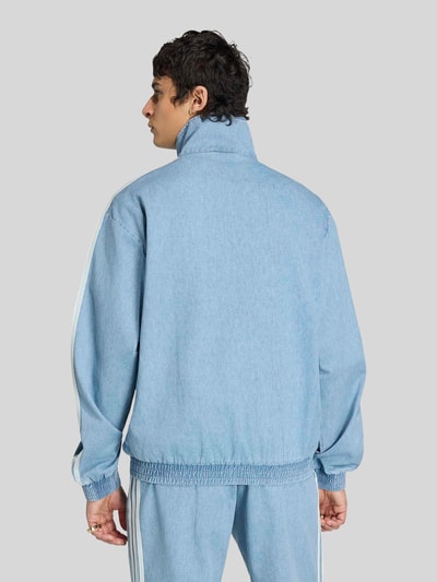 adidas Originals Loose Fit Trainingsjacke aus Baumwoll-Mix Modell 'FIREBIRD' Jeansblau 4