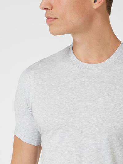 Mey Slim Fit T-Shirt mit Ziernähten - feuchtigkeitsregulierend  Mittelgrau Melange 3