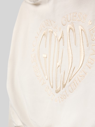 Guess Sweatjacke mit Reißverschluss Ecru 2