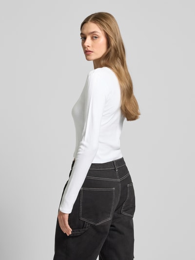 Levi's® Cropped Longsleeve mit Label-Detail Weiss 5