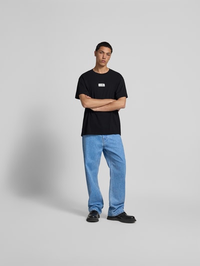 MM6 Maison Margiela Regular Fit T-Shirt mit Logo-Patch Black 1