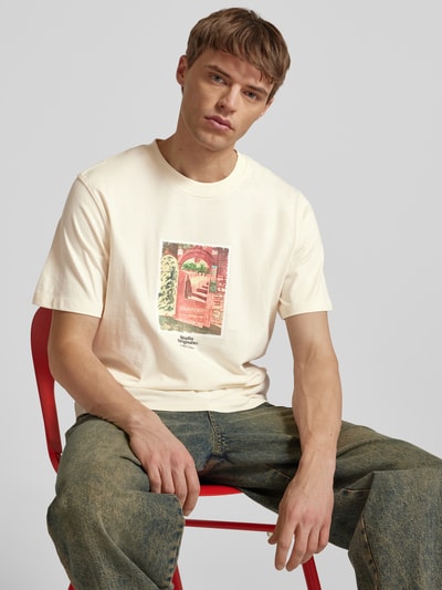 Jack & Jones T-Shirt mit Motiv-Print Modell 'PAROS' Offwhite 3