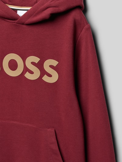 Boss Hoodie mit Kapuze Bordeaux 2