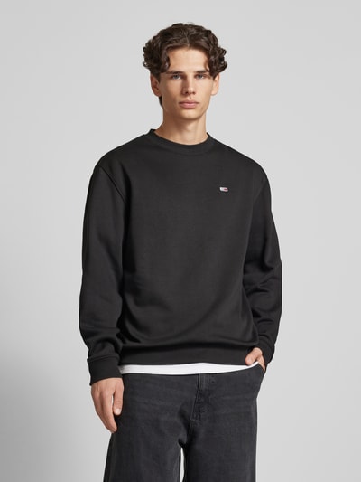 Tommy Jeans Sweatshirt mit Logo-Stitching Black 4