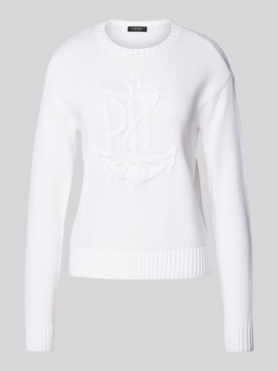 Lauren Ralph Lauren Gebreide pullover met ribboorden Wit - 1