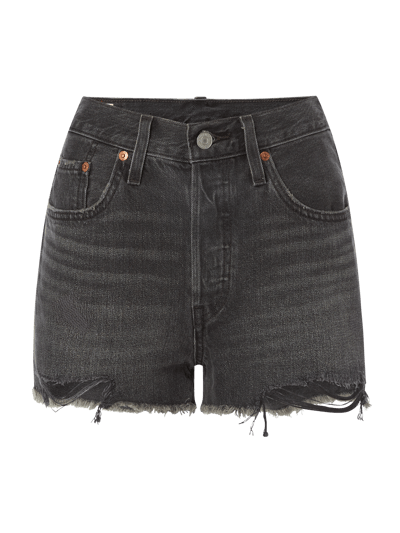 Levi's® High Rise Jeansshorts aus Baumwolle Modell '501'  Dunkelgrau 1