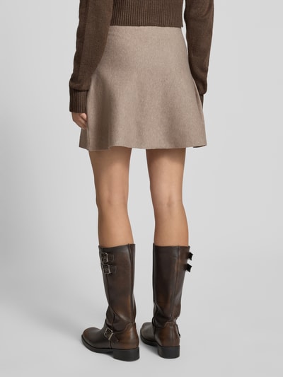 Only Ausgestellter Mini-Rock in Ripp-Optik Modell 'COCO'  Taupe Melange 5