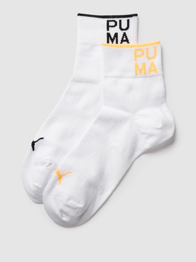 Puma Socken im 2er-Pack Modell 'PLACED LOGO SHORT SOCK 2P' Weiss 1