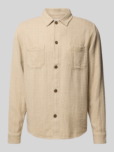 Les Deux Regular Fit Hemdjacke mit Brusttaschen Modell 'Hamilton' Sand 2