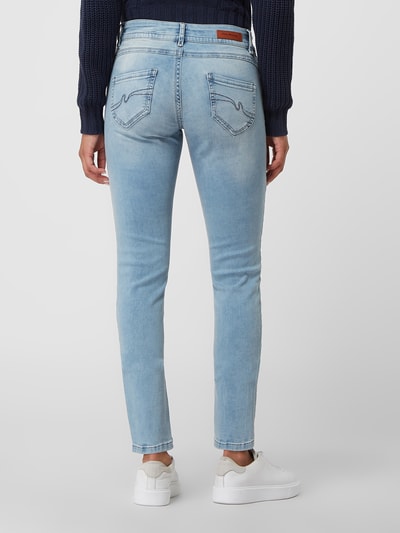 Blue Monkey Slim fit jeans met stretch, model 'Laura' Lichtblauw - 5