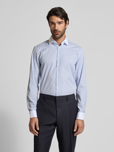 Jake*s Regular Fit Freizeithemd aus Baumwolle mit Sportmanschetten Bleu 4