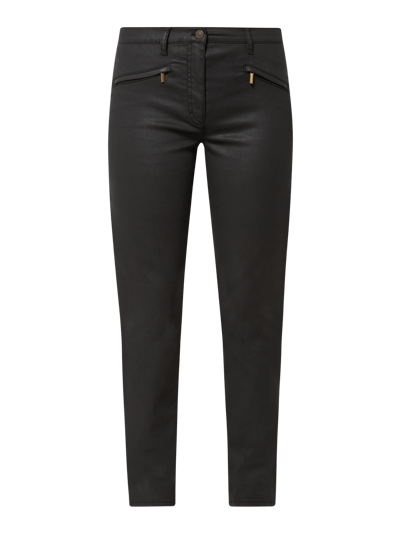 Betty Barclay Regular fit stoffen broek met stretch  Zwart - 2