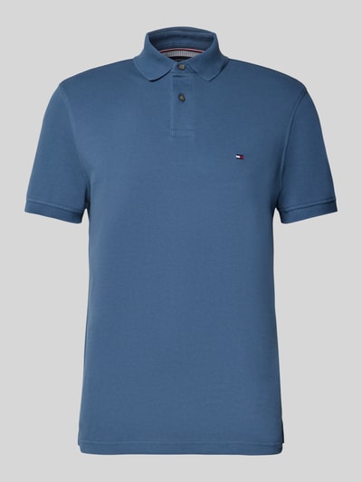 Tommy Hilfiger Koszulka polo o kroju regular fit z mieszanki bawełny i elastanu Jeansowy niebieski 2