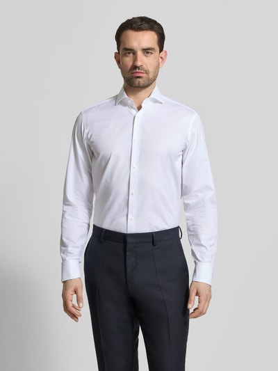 BOSS Regular Fit Businesshemd aus Baumwolle Weiss 4