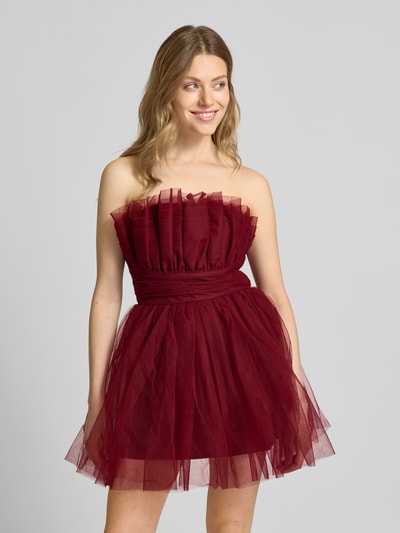 LACE & BEADS Cocktailkleid aus Tüll Rot 4