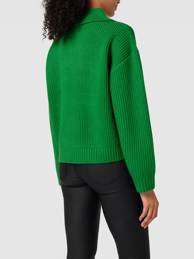 Opus Strickpullover mit Umlegekragen Modell 'Perette' Grasgrün 5