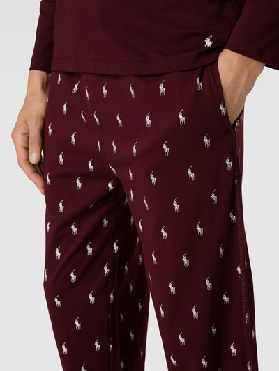 Polo Ralph Lauren Underwear Sweatpants mit Label-Print Bordeaux 3