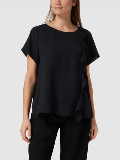 ARMANI EXCHANGE Blusenshirt mit Volants Schwarz 4