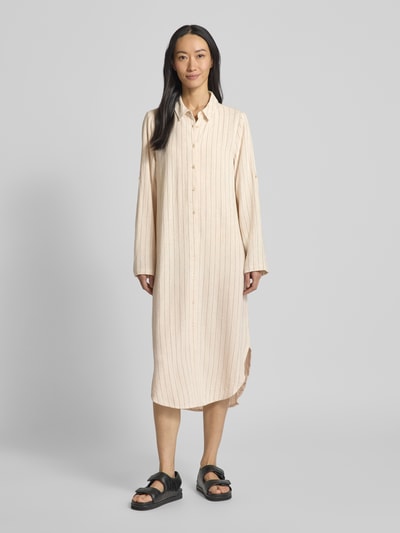 Soyaconcept Sukienka koszulowa z listwą guzikową na całej długości model ‘POULA’ Piaskowy 4