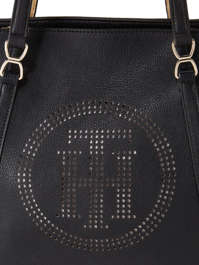 Tommy Hilfiger Shopper mit perforiertem Logo Black 3