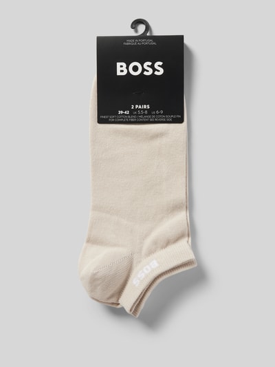 BOSS Sokken met labeldetail in een set van 2 paar Beige - 3