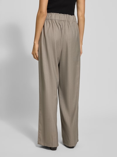 VILLA SOPHIE Stoffhose aus Viskose-Mix mit weitem Bein Modell 'CLEO' Stein 5