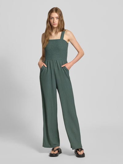 Only Regular Fit Jumpsuit mit gesmoktem Rumpf Modell 'ELISE' Mint 4