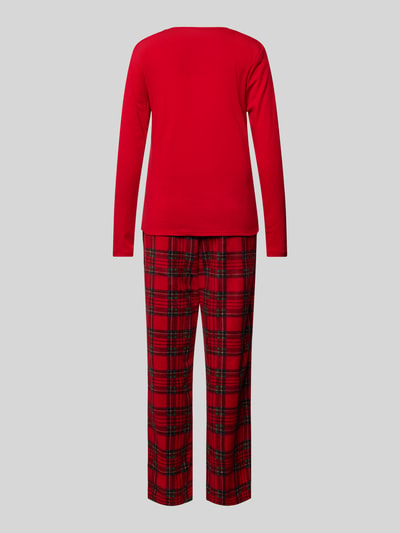 Lauren Ralph Lauren Pyjama mit Brusttasche Rot 3