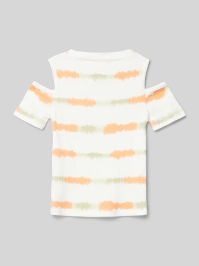 Garcia T-Shirt mit Cut-Outs Offwhite 3