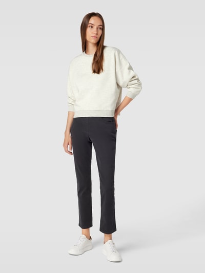 JAKE*S STUDIO WOMAN Sweatshirt met ronde hals en extra brede schouders Lichtgrijs gemêleerd - 1