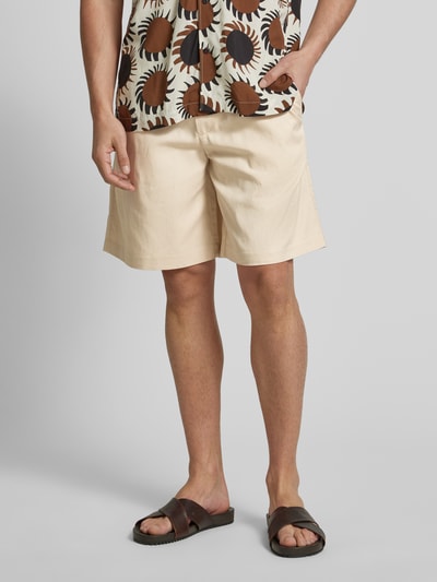 SELECTED HOMME Loose Fit Shorts mit elastischem Bund Modell 'THAIS SUMMER' Offwhite 4
