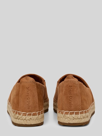 Marc O'Polo Espadryle ze skóry welurowej model 'GEM' Koniakowy 4