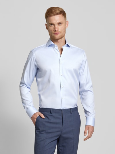 BOSS Regular Fit Businesshemd aus Feintwill Bleu 4