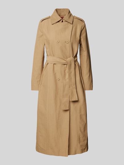 MAX&Co. Trenchcoat mit Bindegürtel Modell 'MILONG' Beige 2