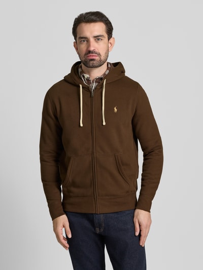 Polo Ralph Lauren Bluza rozpinana z kapturem Ciemnobrązowy 4