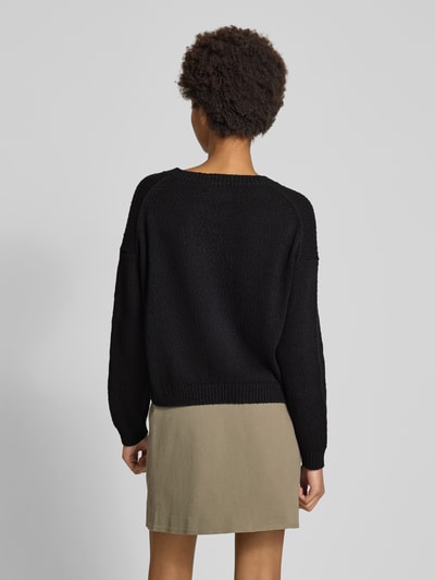 Marc O'Polo Denim Strickpullover mit gerippten Abschlüssen Black 5