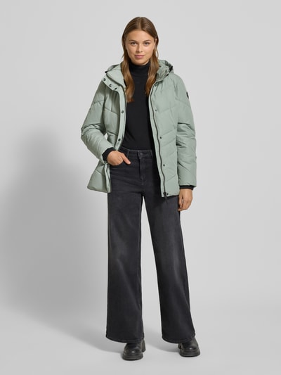 G.I.G.A. DX Gewatteerd regular fit jack met capuchon Mintgroen - 1