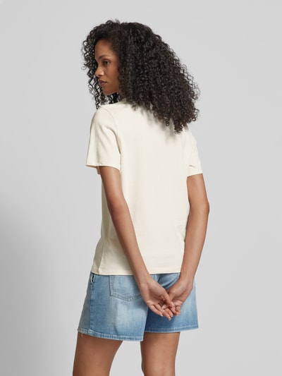 Scotch & Soda T-shirt met statement- en labelprint Offwhite - 5