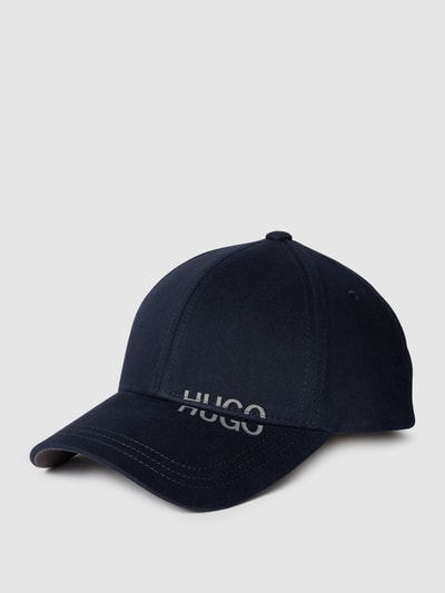 HUGO Cap mit Label-Print Marineblau 1