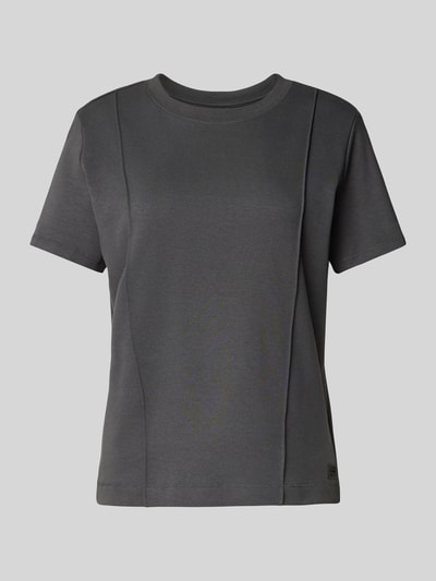 G-Star Raw T-Shirt mit Rundhalsausschnitt Modell 'Pintucked' Anthrazit 2