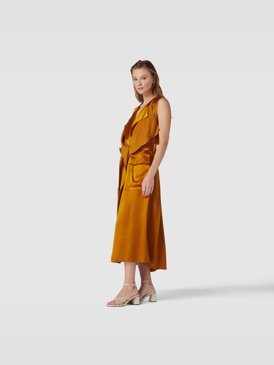 Victoria Beckham Maxikleid mit Eingrifftasche Orange 1