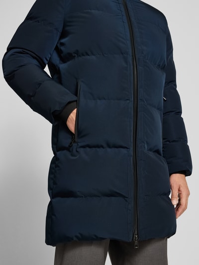 NAUTGÅRD Gewatteerde lange jas met Sorona® Aura-vulling Marineblauw - 3
