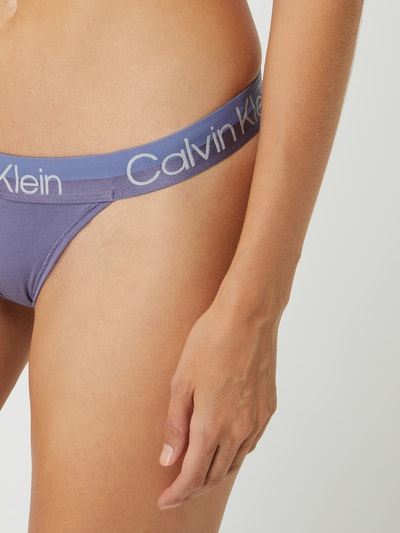 Calvin Klein Underwear String van katoenmix Lila - 3