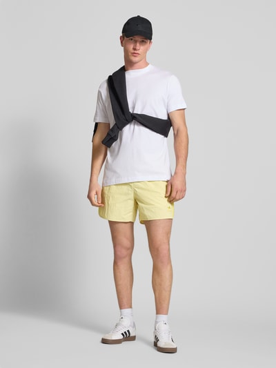 adidas Originals Relaxed Fit Shorts mit Label-Stitching Modell 'SPRINTER' Hellgelb 1