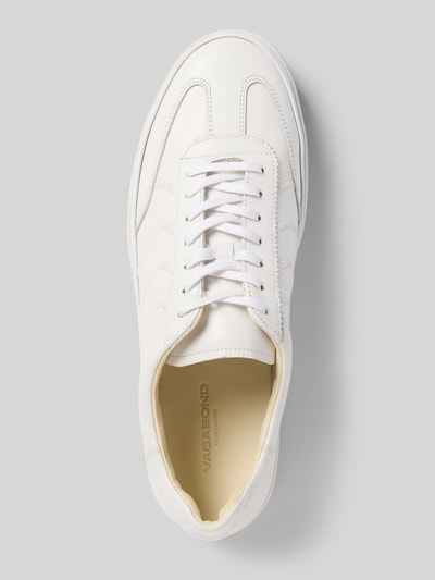 Vagabond Ledersneaker mit Ziernähten Modell 'LEO' Weiss 3