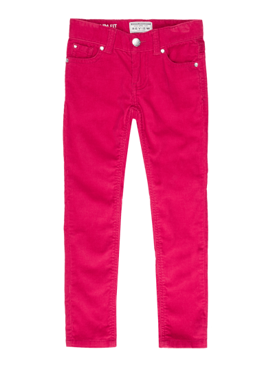 Review for Kids Slim Fit Cordhose mit Stretch-Anteil - gefüttert Pink 1