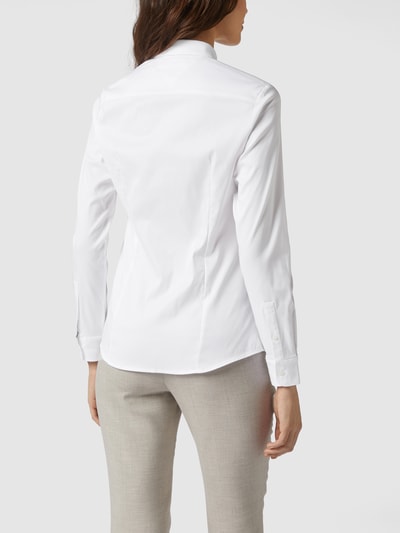 Tommy Hilfiger Getailleerde overhemdblouse met geborduurd logo Wit - 5